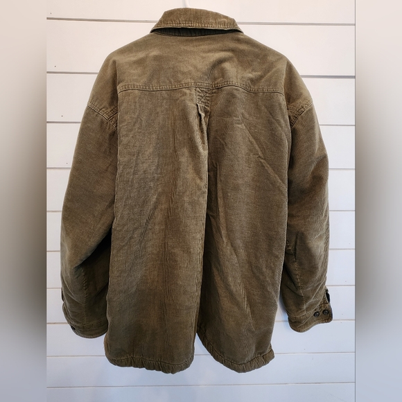 Corduroy Shirt/Jacket Fleece Lined XL - Picture 2 of 3